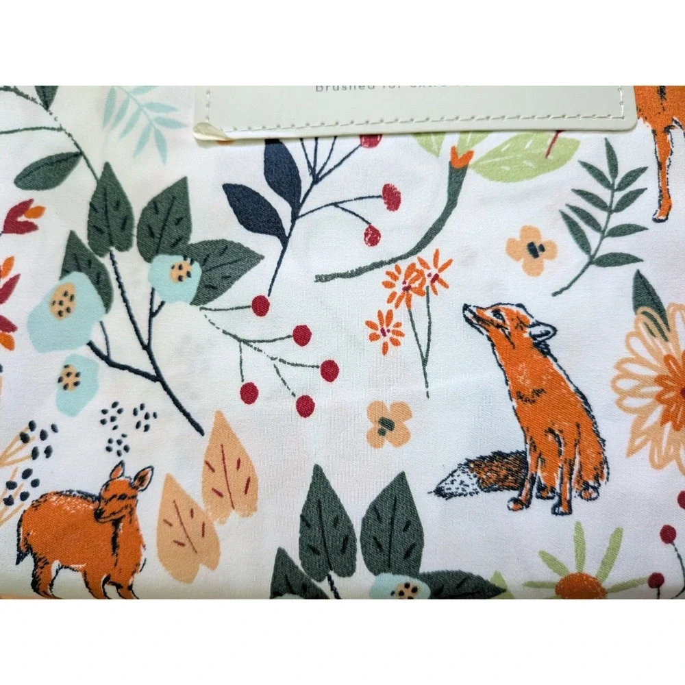 Charisma Sheet Set Twin/XL Woodland Animals Cottagecore Forest Fox Deer Print